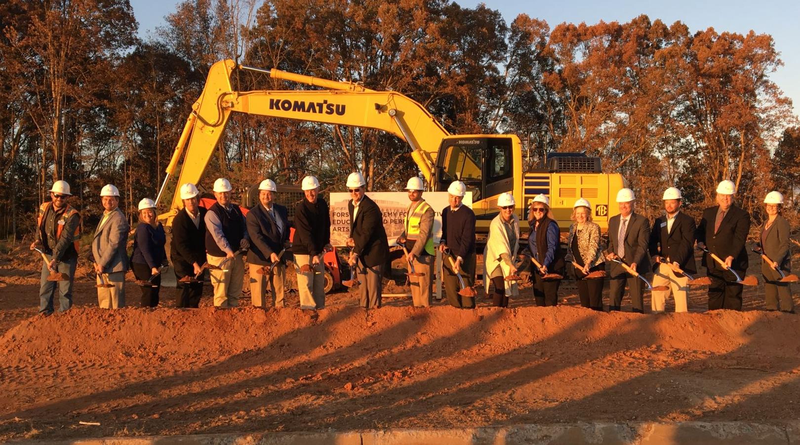 Forsyth County Arts and Learing Center groundbreaking